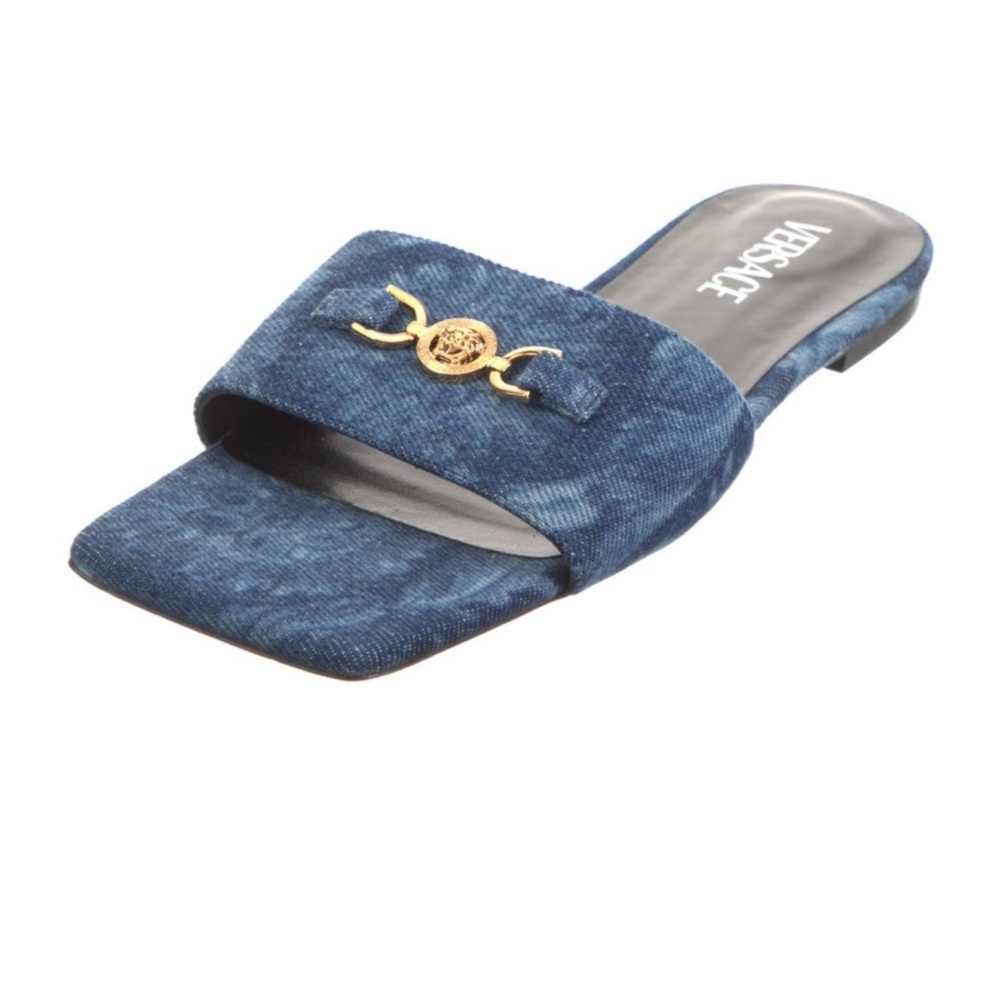 Versace Blue Denim sandals - Picture 2 of 5